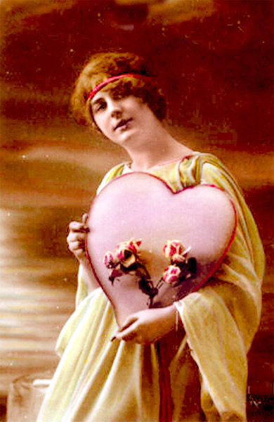 Открытка «валентинка» 1910